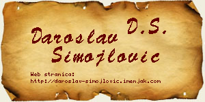 Daroslav Simojlović vizit kartica